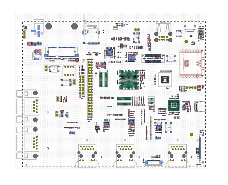 AI-Generated PCB Layout by Our Tool