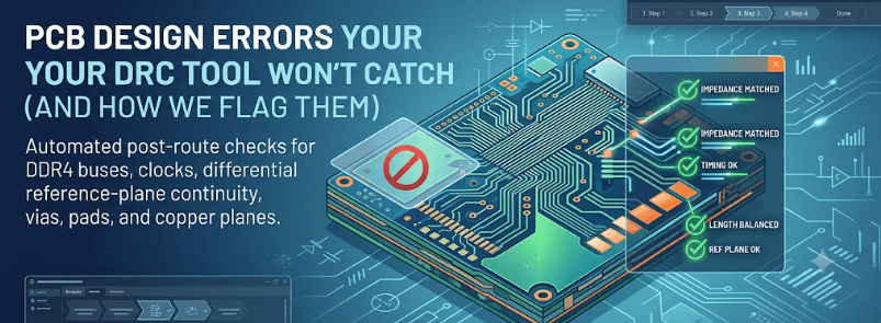 PCB Design Errors Your DRC Tool Won't Catch (And How We Flag Them)