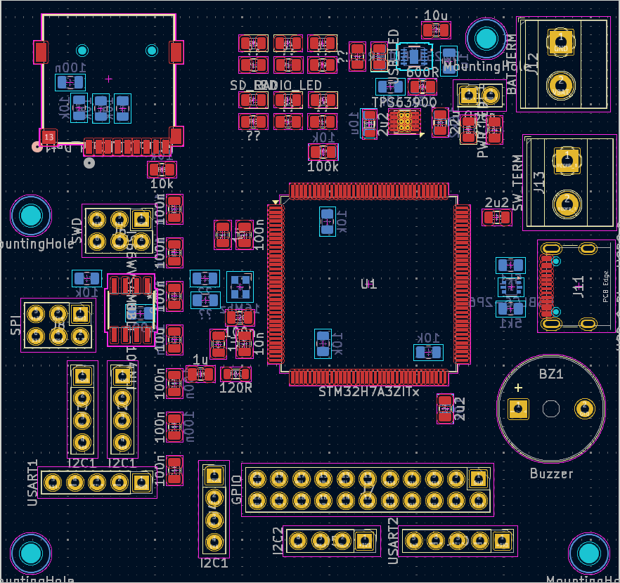 STM32 Automated Board Placement : After Manual Refinement