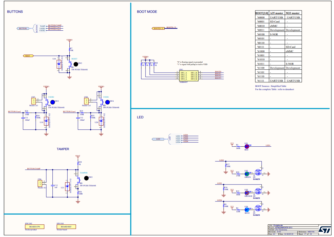 Peripheral interface schematic
